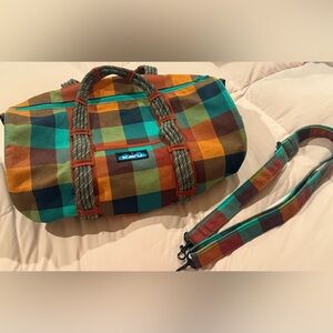 Kavu Colorful Checkered Duffel Bag